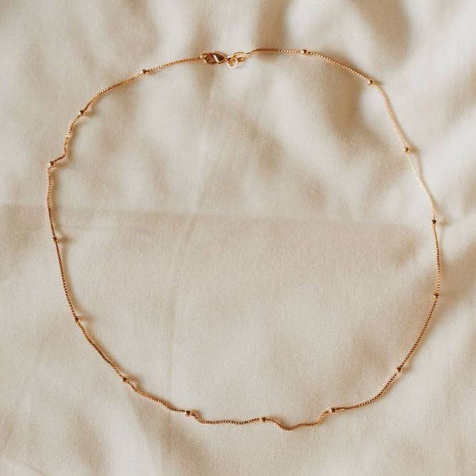 Annie Gold Filled Satellite Necklace: 20"
