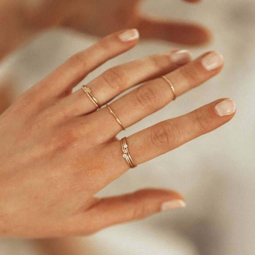 Heart Stacking Ring: Gold Filled