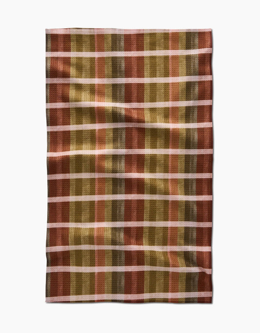 Fall Harvest Stripes Tea Towel