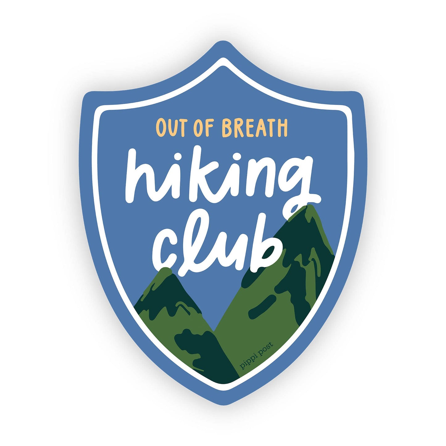 Out of Breath Hiking Club Decal Sticker