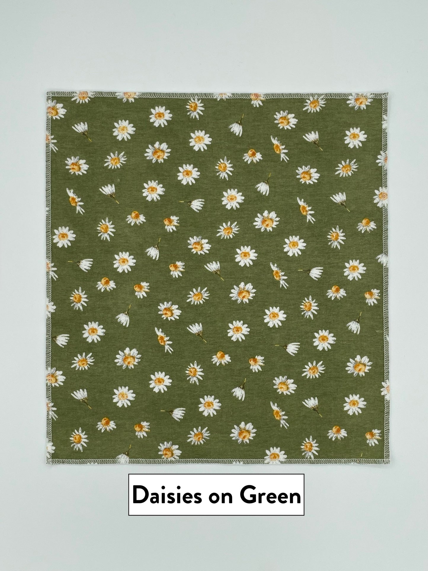 No paper Towels: Green Daisies A&B