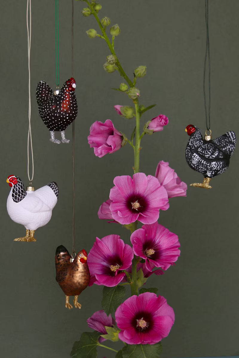 Farmhouse Hen Ornaments