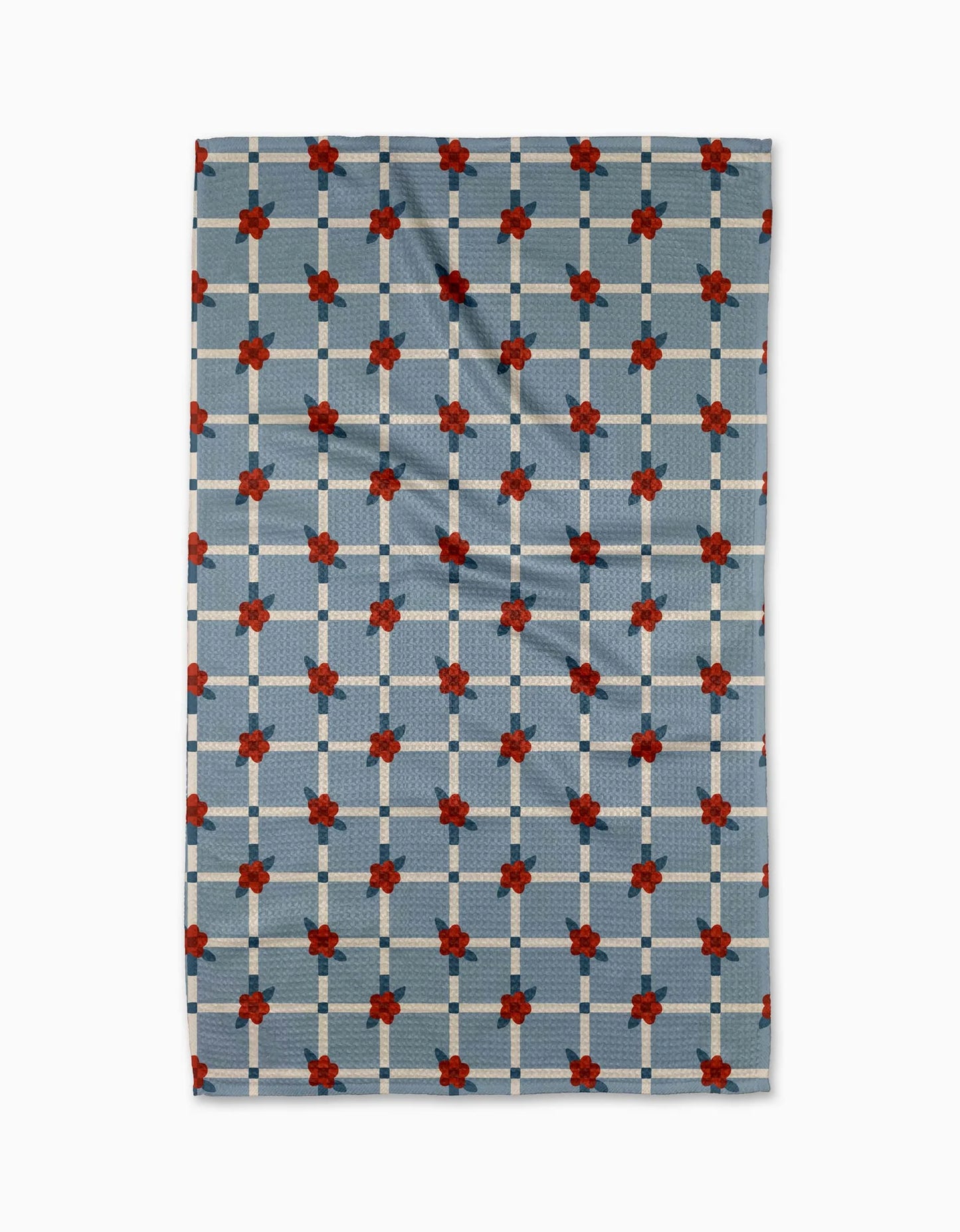 Floral Parade Grid Tea Towel