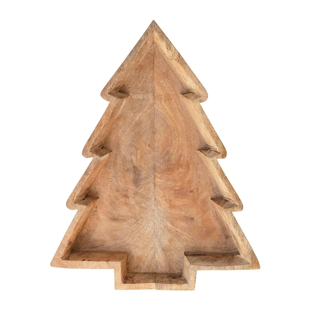 Mango Wood Tree Shaped Tray