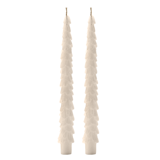 Cream Tree Taper Candles