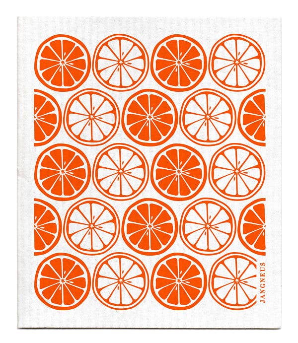 Citrus Orange Swedish Dishcloth