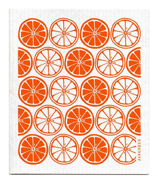 Citrus Orange Swedish Dishcloth