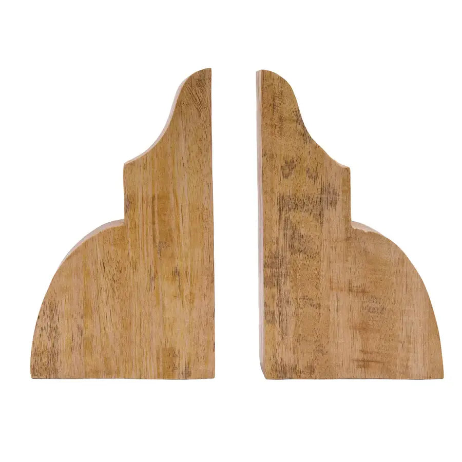 Lana Floral Hand Carved Bookends Set 2