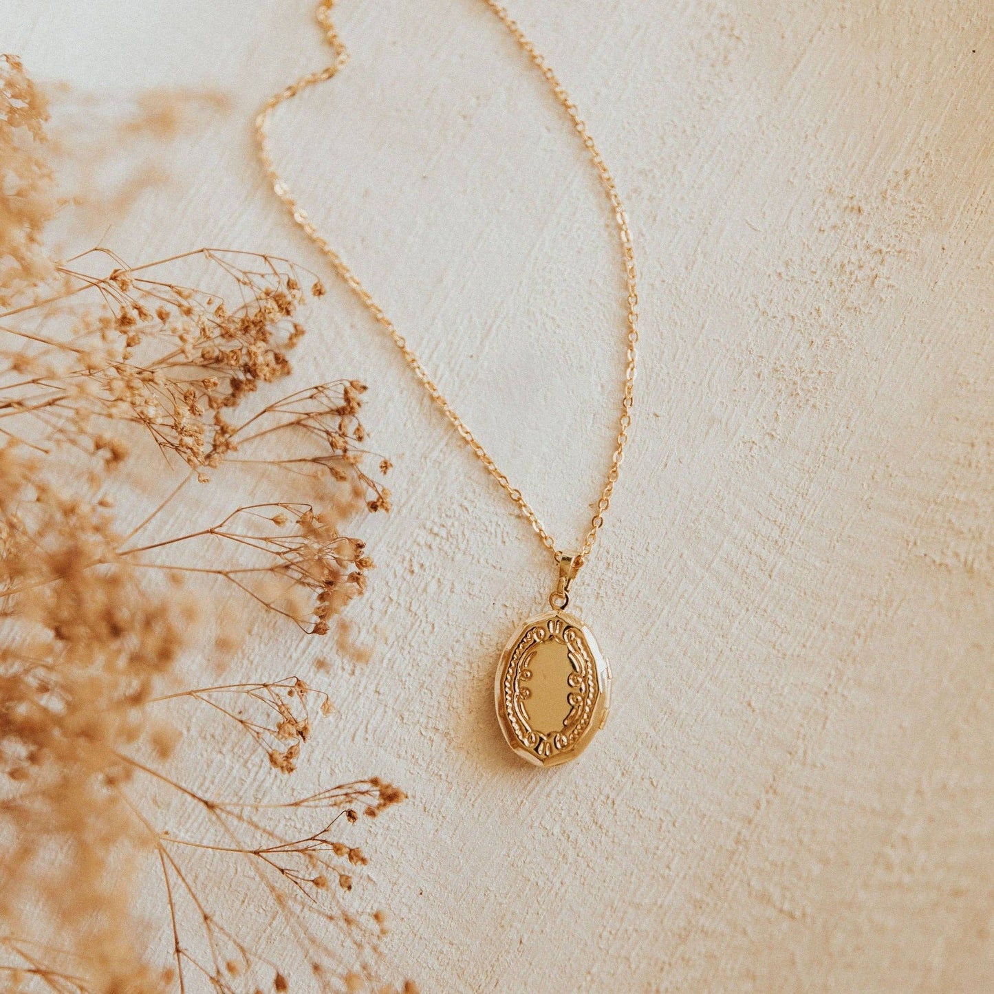 Isabelle Locket Necklace: Gold / 19"
