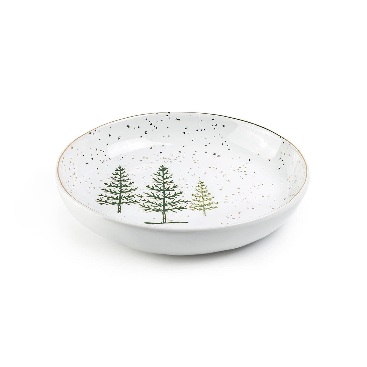 Winter Pine Trees 10-inch Pasta Bowl