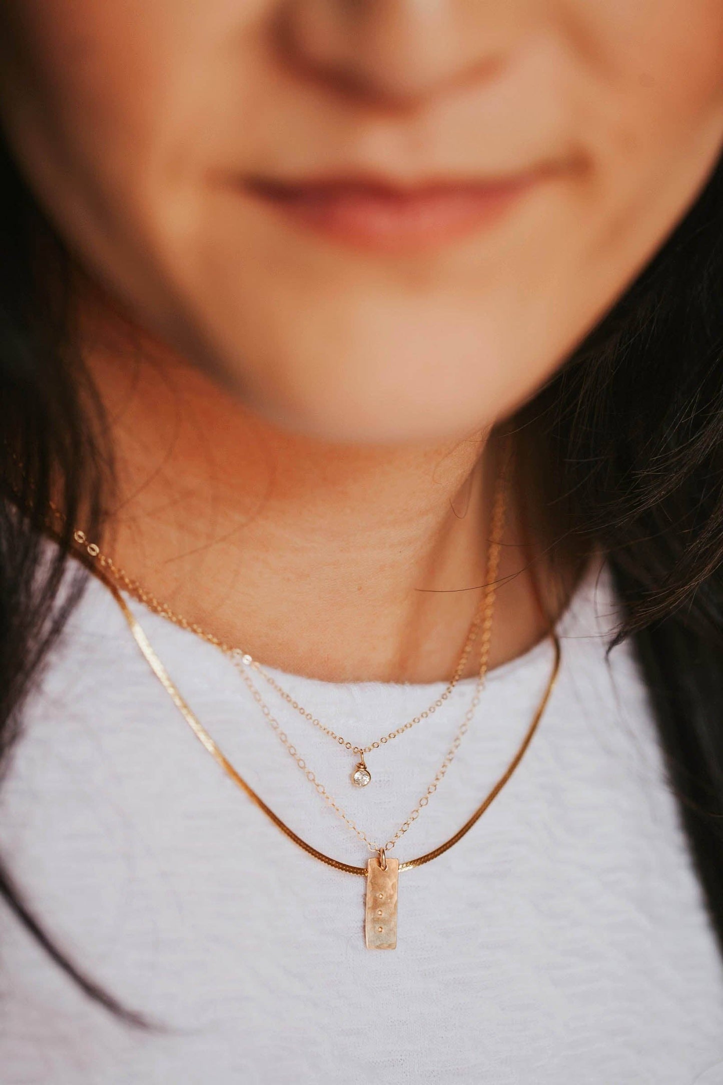 Solitaire Necklace | Sterling Silver