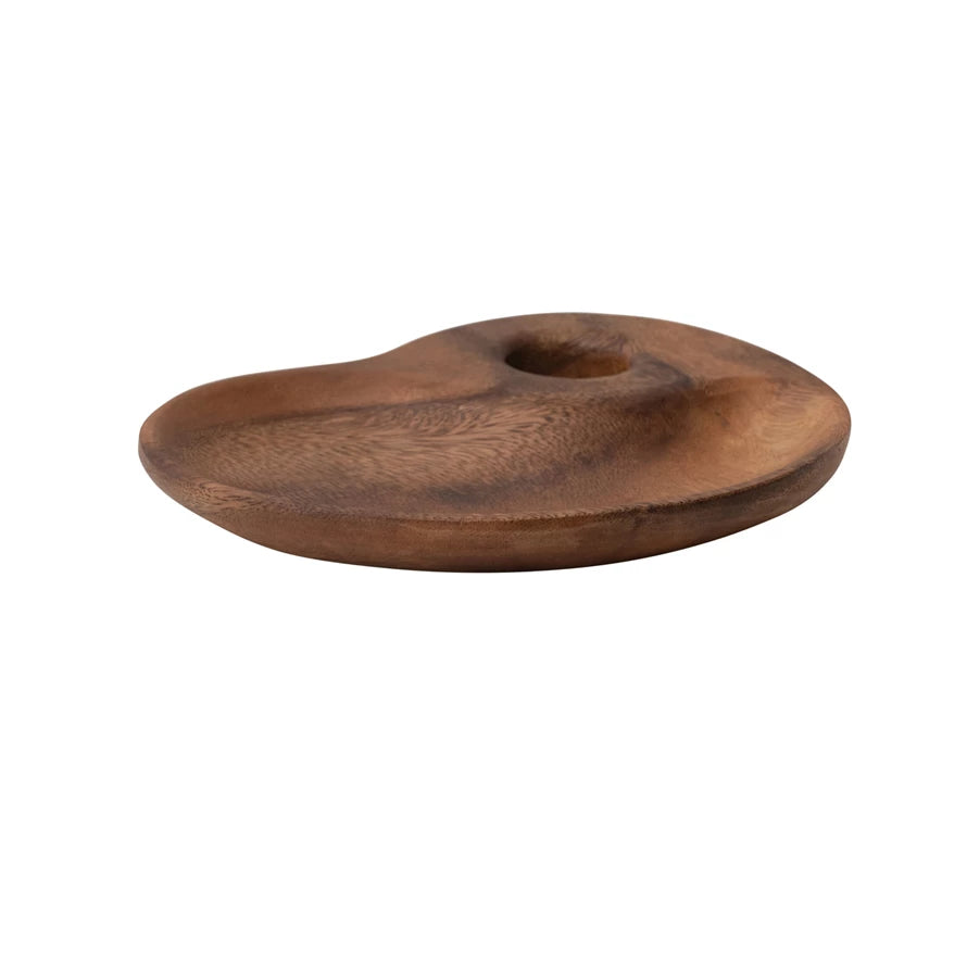Acacia Wood Tray with Handle