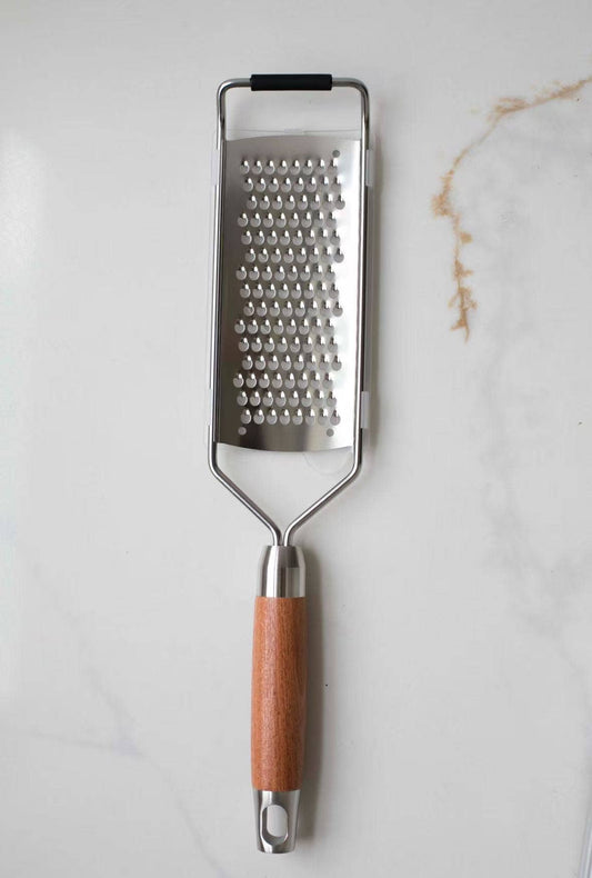 Cheese Grater with Walnut Wood Handle: Thin