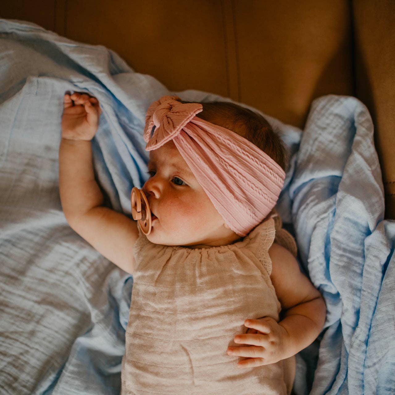 Matilda Baby Headbands- Cable Knit Knotted Headbands