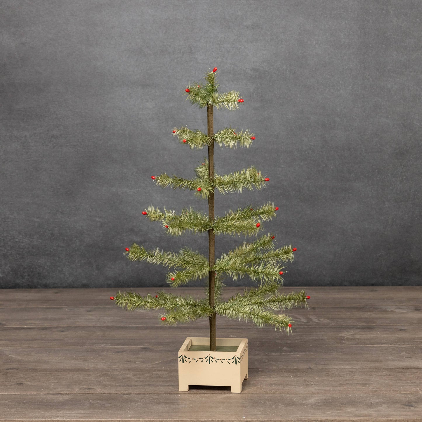 24" GREEN FEATHER TREE