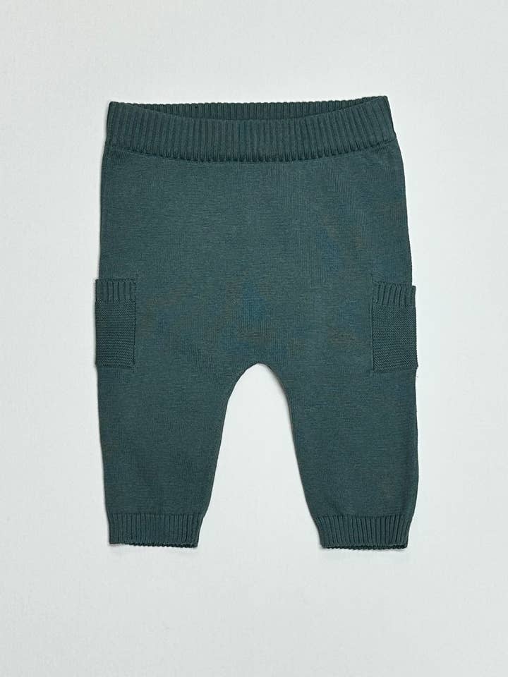 Baby Side Pocket Sweater Knit Pants (Organic Cotton)