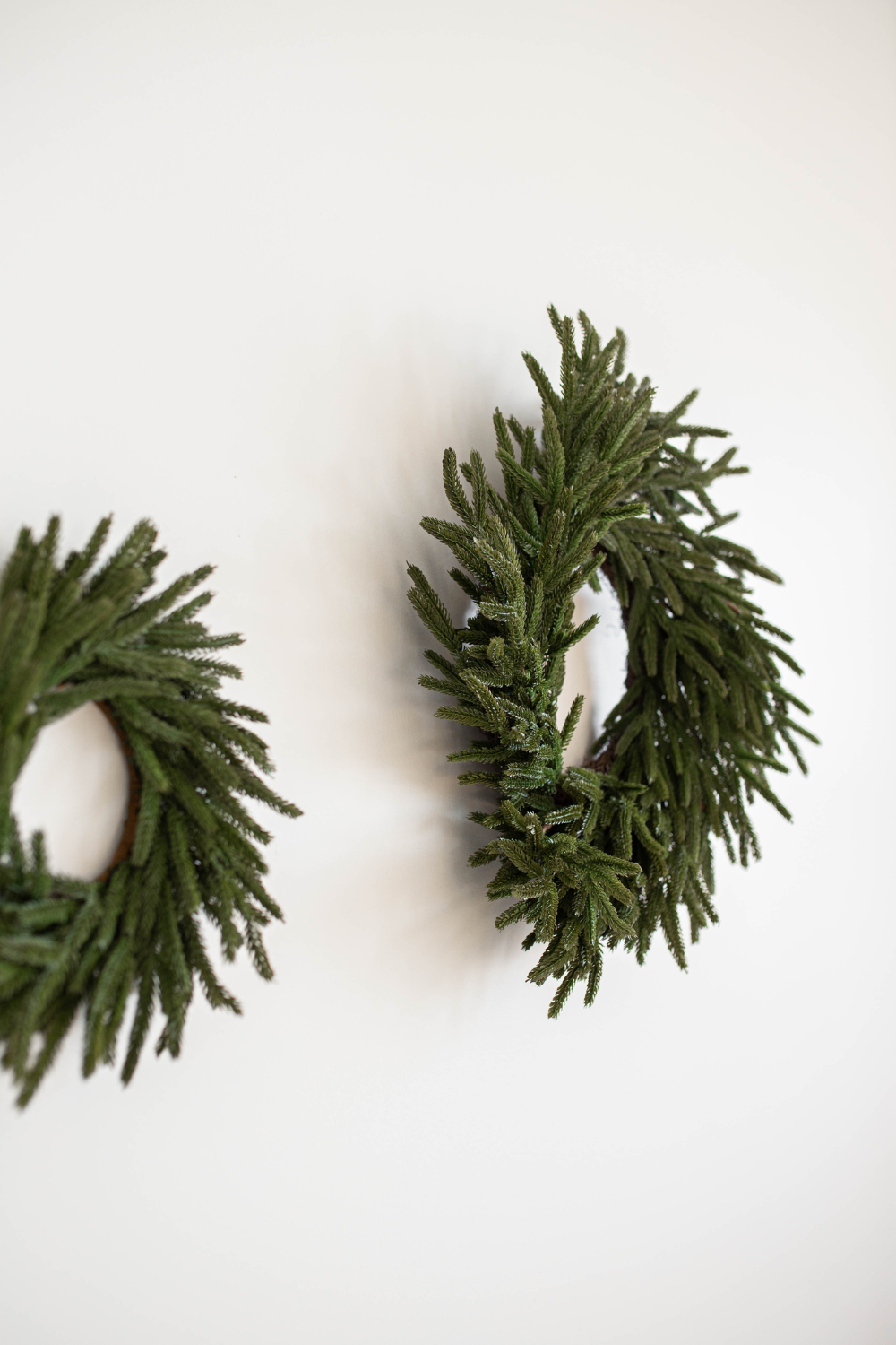 Norfolk Pine Real Touch Faux Christmas Wreath Mini