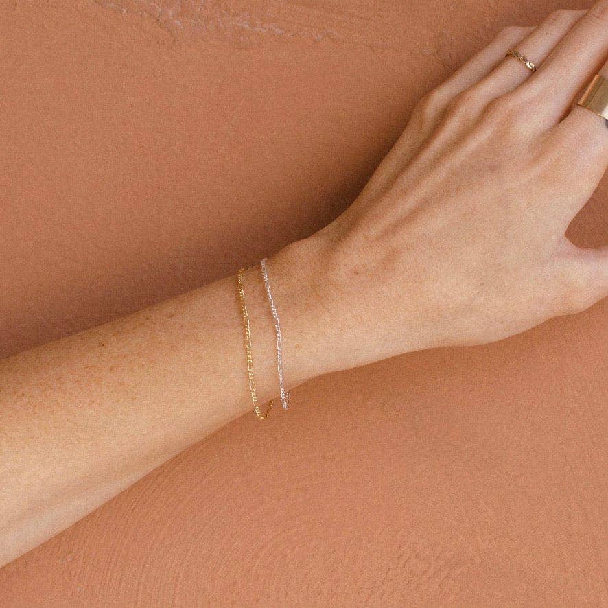 Figaro Chain Bracelet | Gold Filled