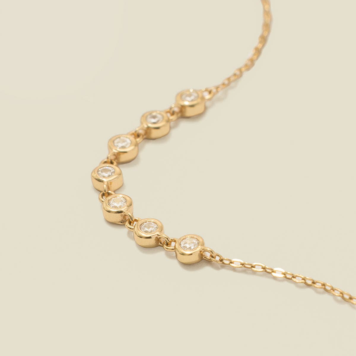 Cz Poppy Bracelet: Gold Vermeil