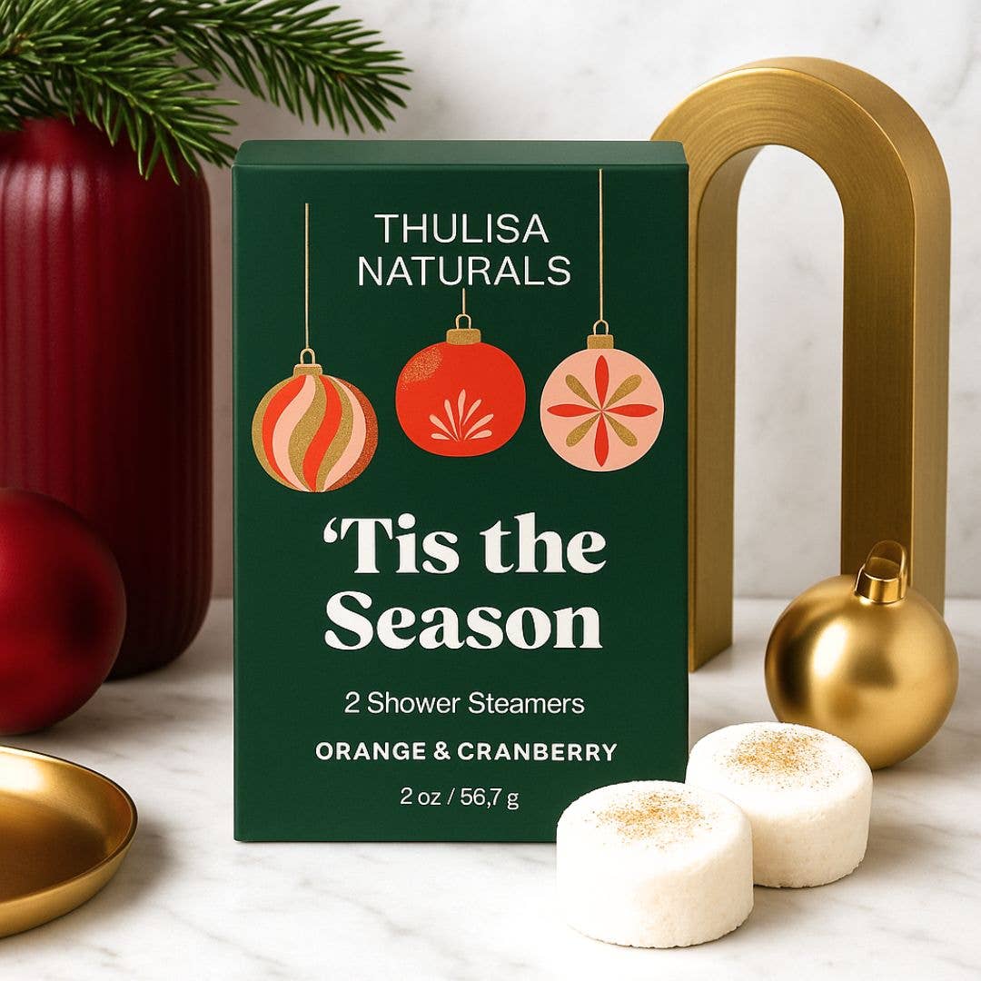 Christmas Orange & Cranberry Shower Steamers | Gift Set