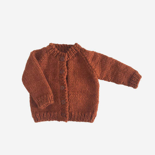 Classic Cardigan, Cinnamon | Baby Sweater Kids Clothing: 2-4 yrs