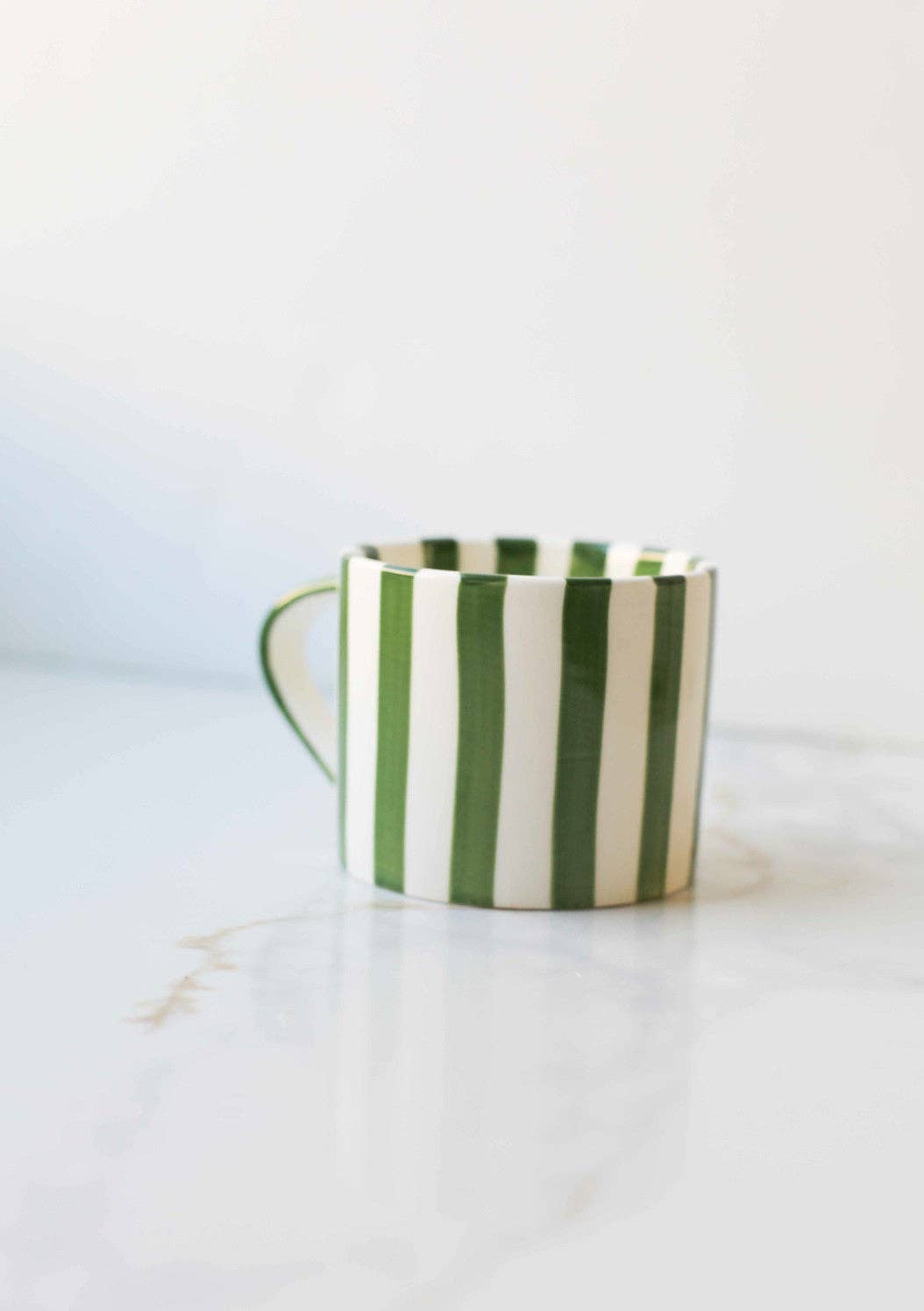 Simple Striped Mugs: Green