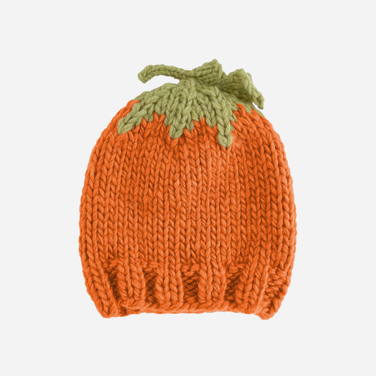 Pumpkin Hat, Orange Baby Kid Beanie Fall Halloween Costume