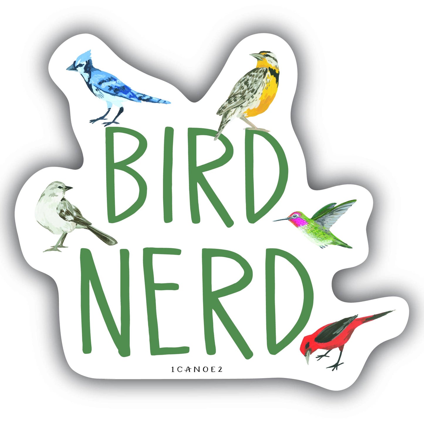 Bird Nerd Decal Sticker