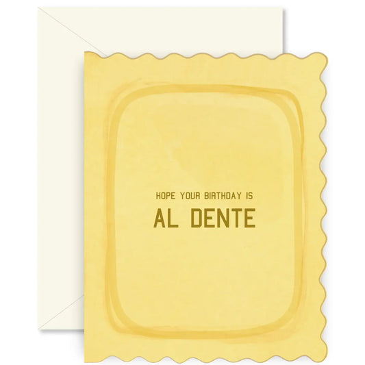 Pasta Al Dente folded Greeting Card