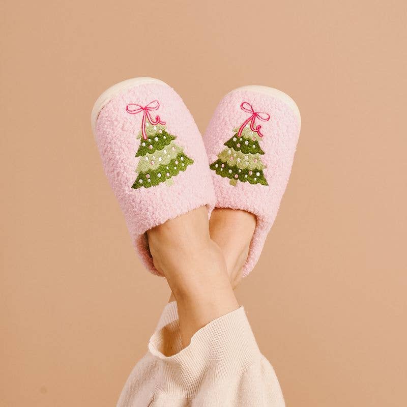 Fuzzy Slippers-Twinkling Trees ( S/M + M/L)