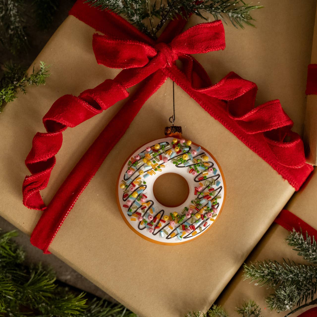 Doughnut with Sprinkles Ornament