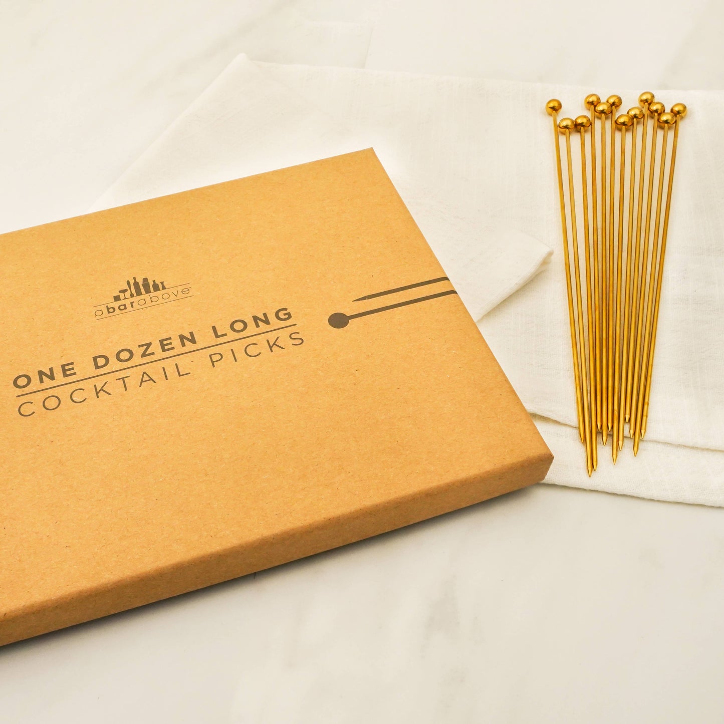 Cocktail Picks (12pc Long) Gold