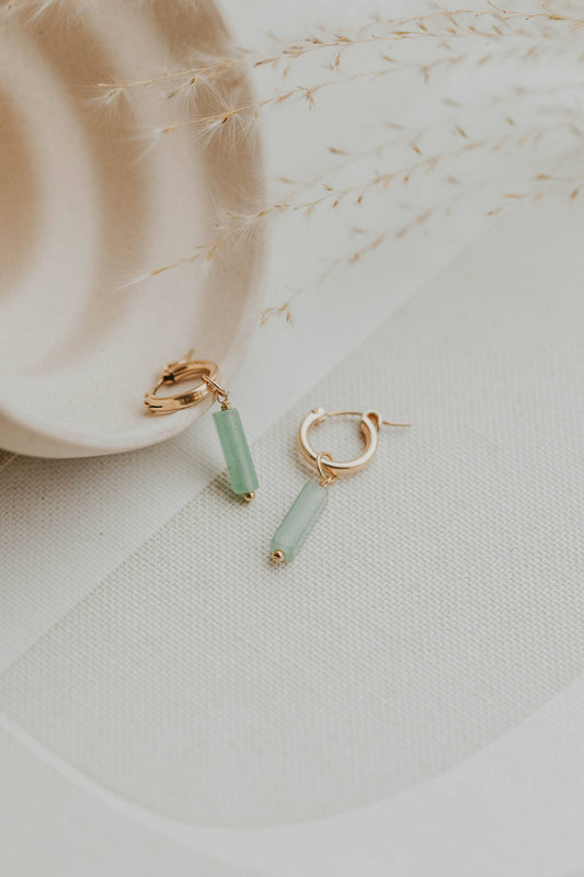 Seafoam Gemma Charms | 14kt Gold Fill