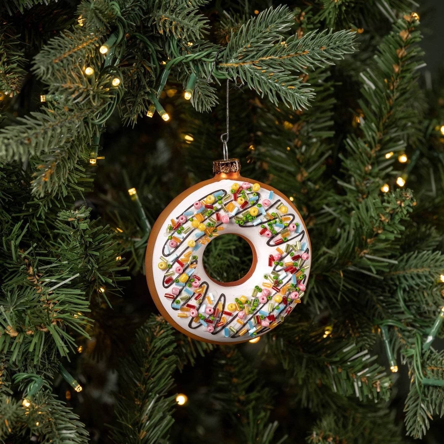 Doughnut with Sprinkles Ornament