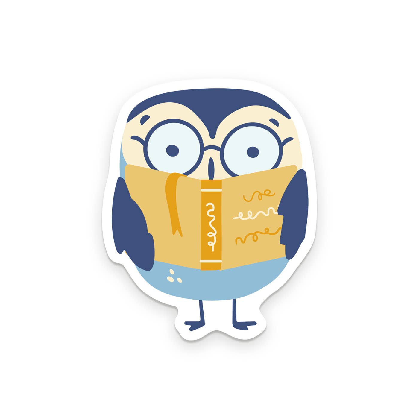 Reading Night Owl Vinyl Sticker