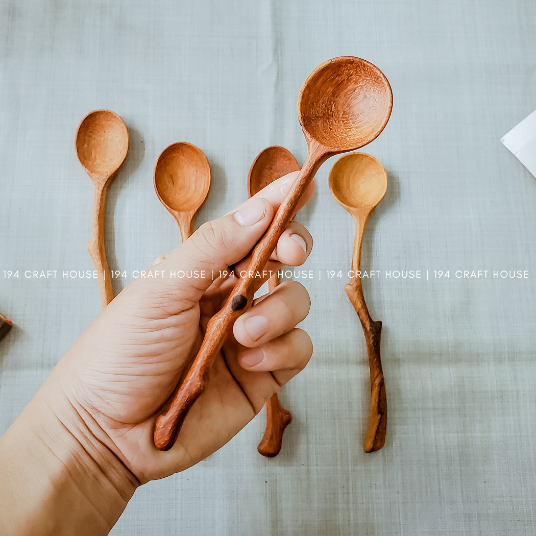 Branch Tree Wooden Spoon - Kitchen Serving Utensils