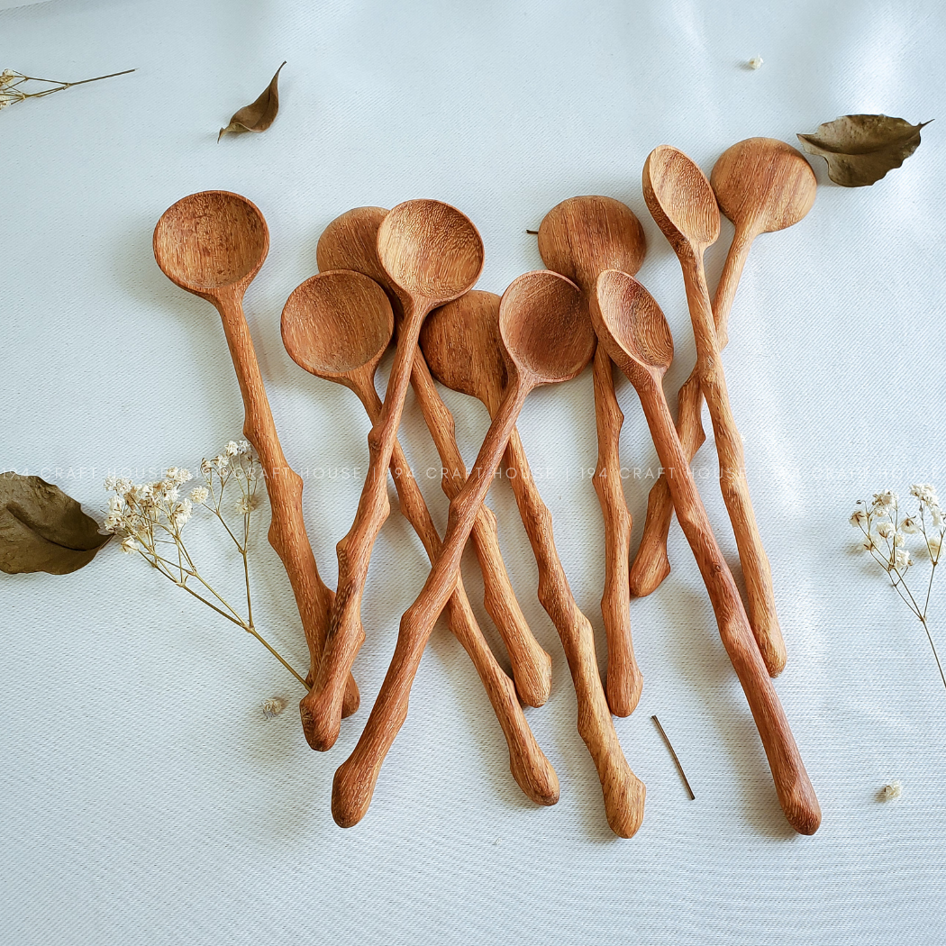 Branch Tree Wooden Spoon - Kitchen Serving Utensils