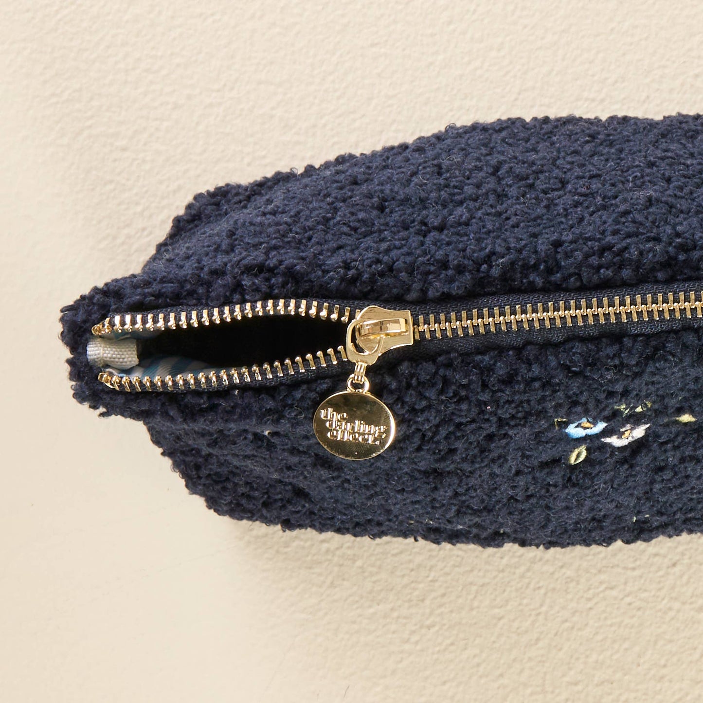 Teddy Pouch-Dainty Floral Navy