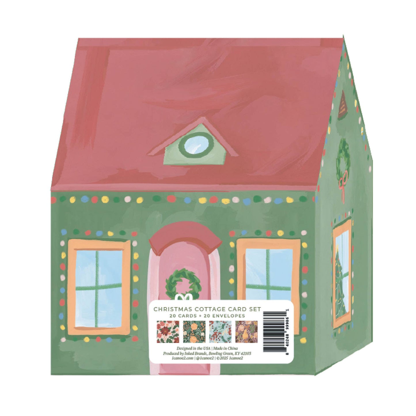 Christmas Cottage Mini Greeting Card Box Set