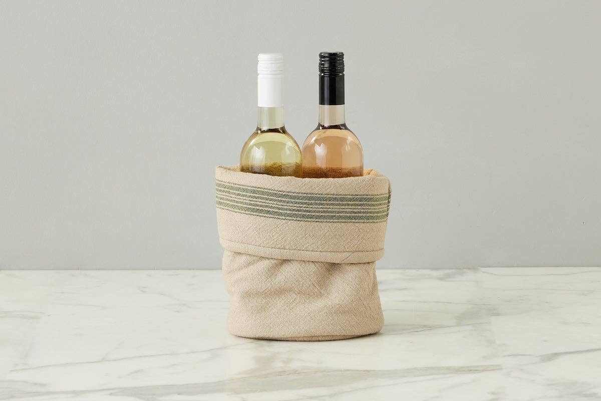 Bistro Bag, Vintage Spruce Green Stripe