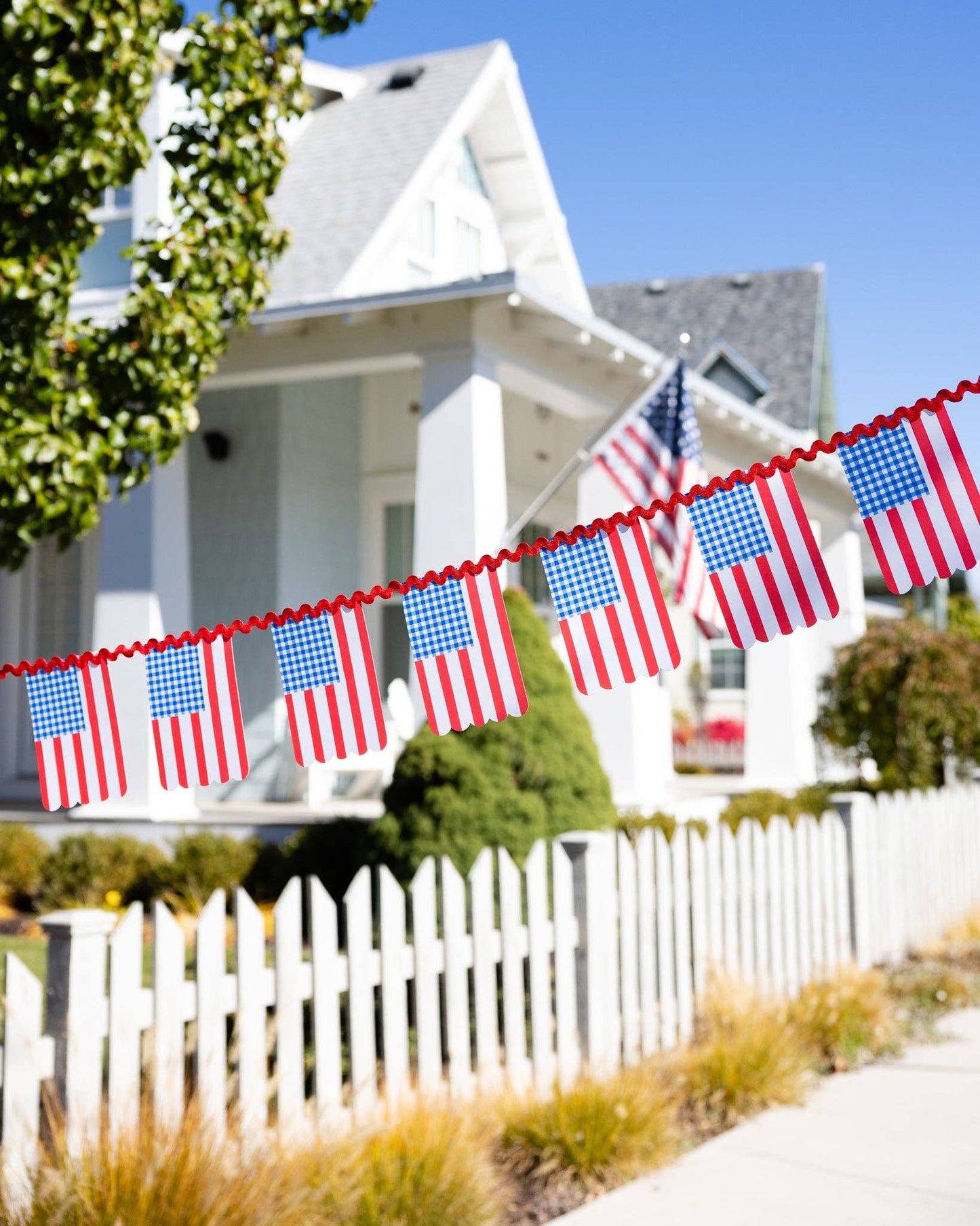 Gingham Flag Banner