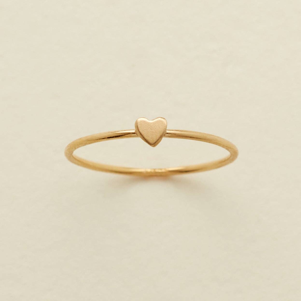 Heart Stacking Ring: Gold Filled