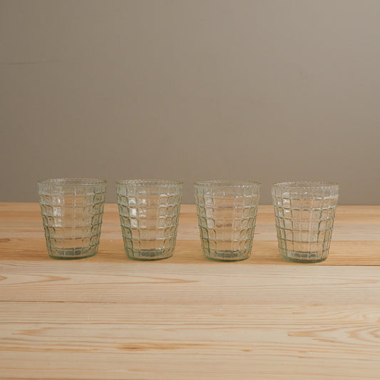 Ruffle Glass Lattice Tumbler