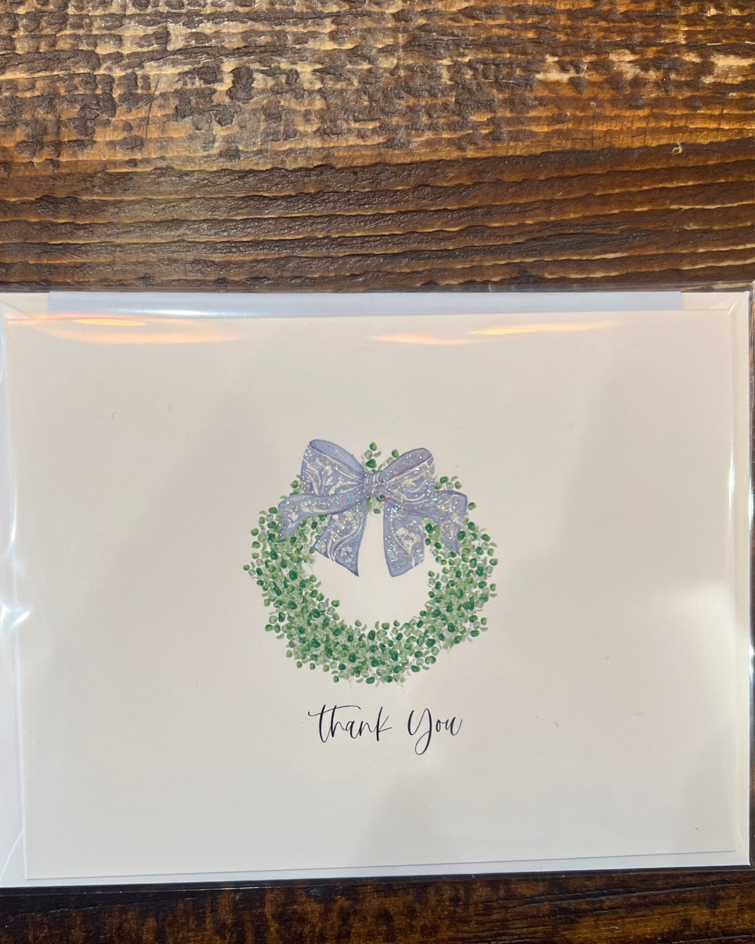 Wreath Thank You Card