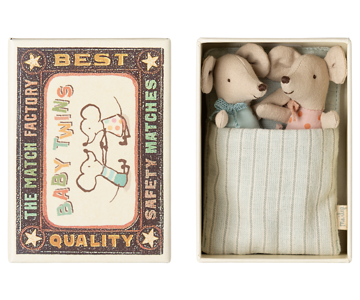 Twins, Baby Mice in Matchbox