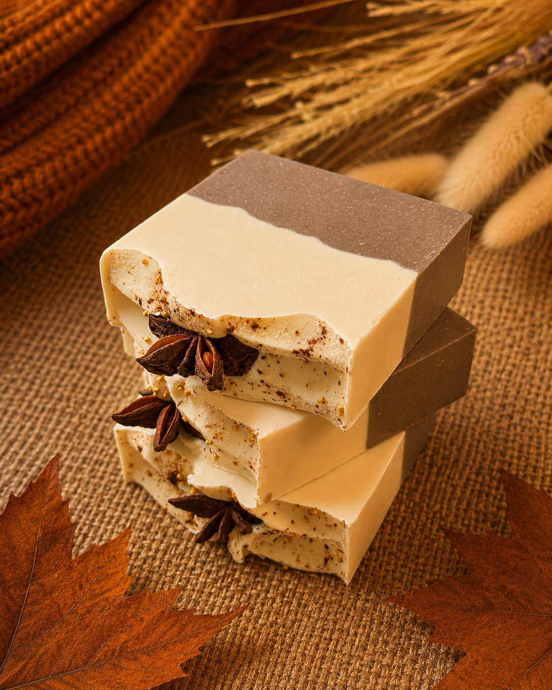 Vanilla Chai Latte  - Handcrafted Artisan Soap Bar