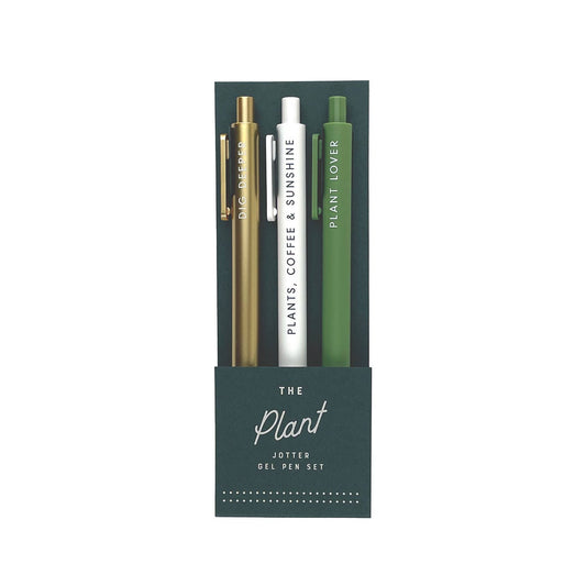 Plant Jotter Gel Pen: Set of 3