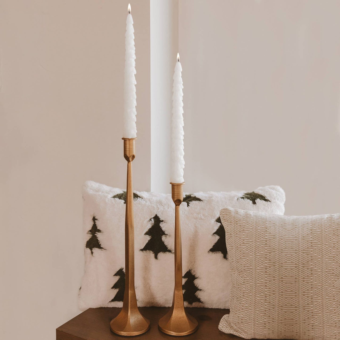 Cream Tree Taper Candles