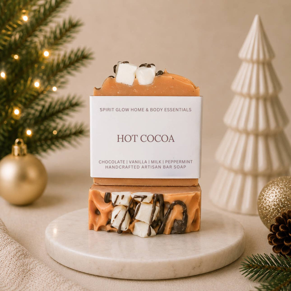 Hot Cocoa  - Handcrafted Artisan Soap Bar 