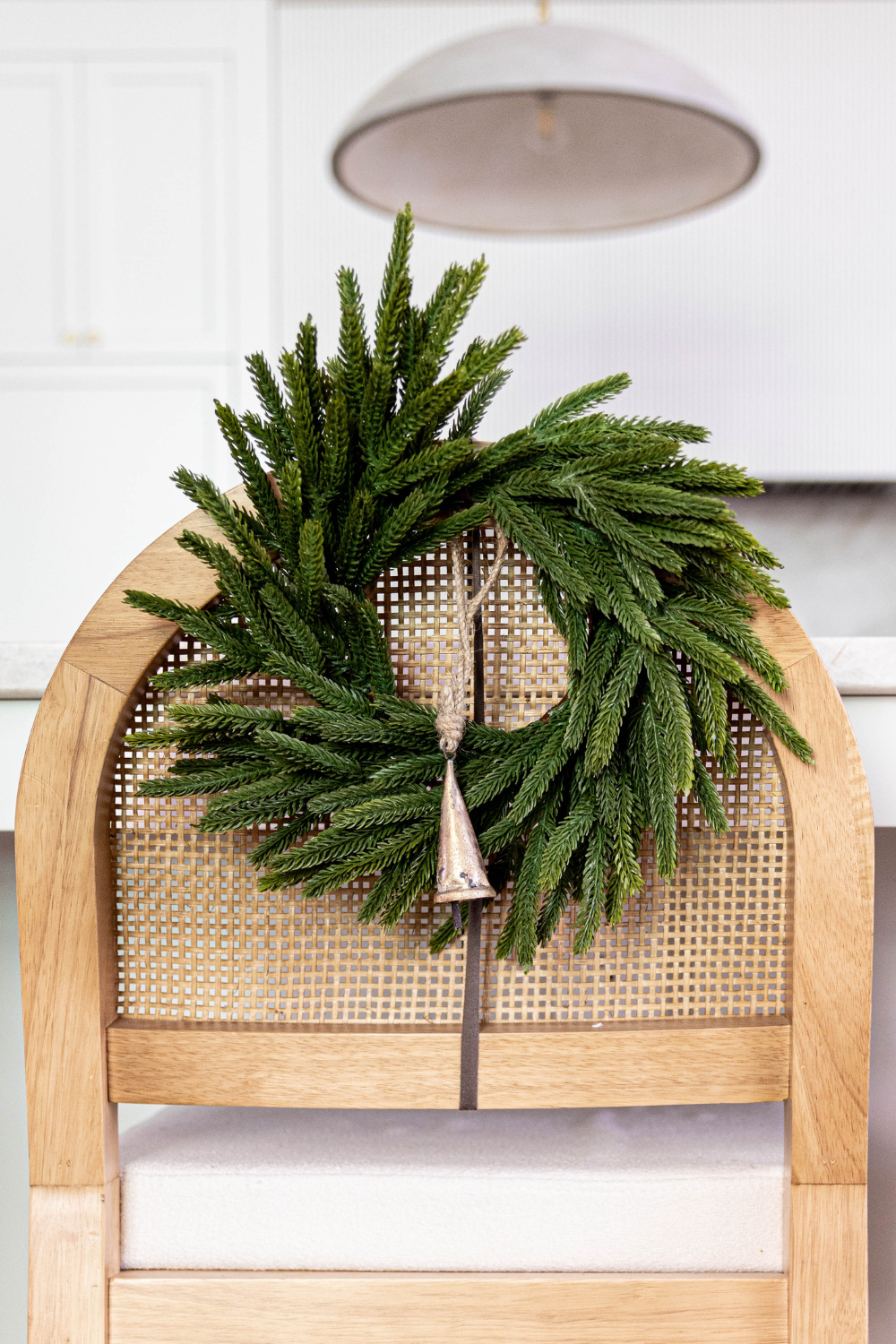 Norfolk Pine Real Touch Faux Christmas Wreath Mini